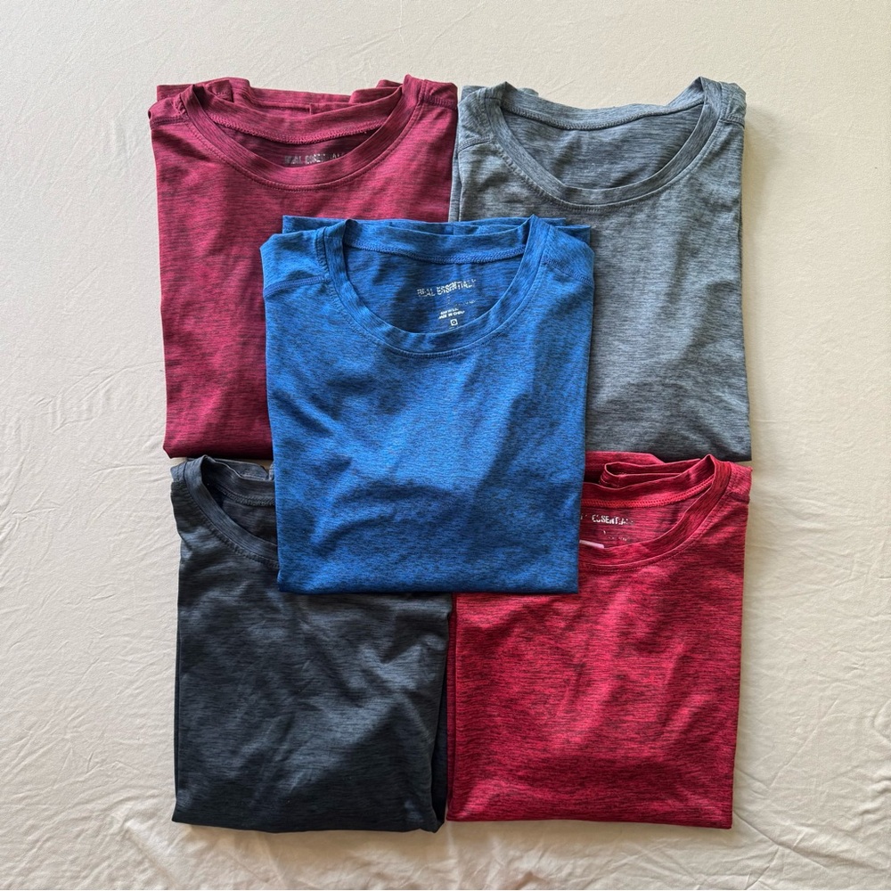 Real Essentials Athletic Dri-Fit T-Shirt Bundle